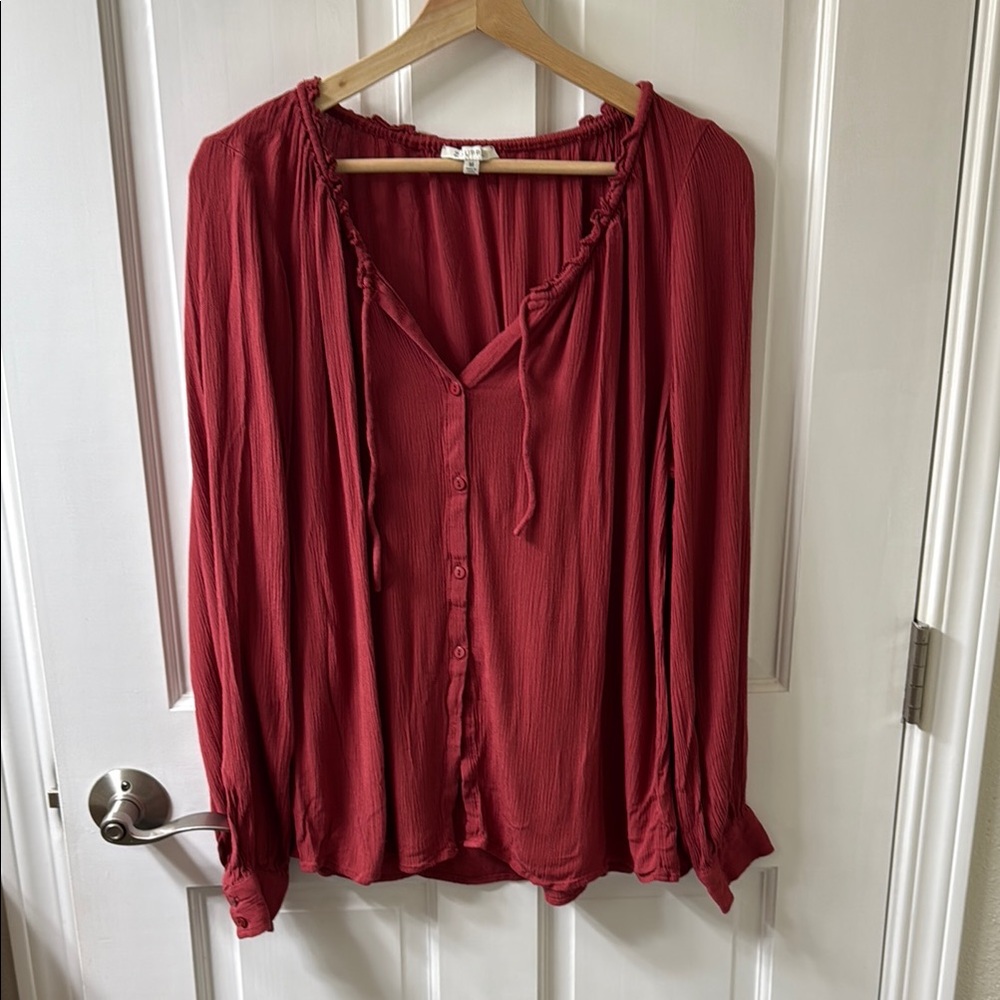 Z Supply Red Blouse